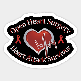 Open Heart Surgery Survivor Sticker